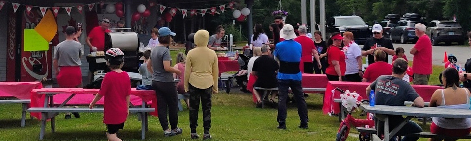 Campground event calendar.