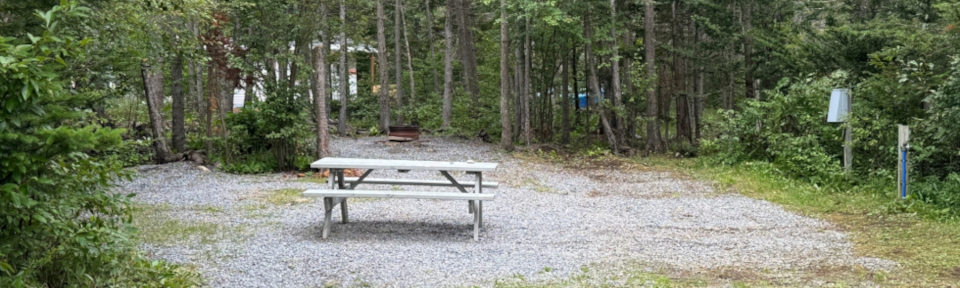 Overnight camping sites.