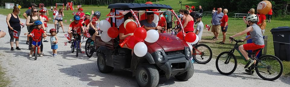 Canada Day parade for the kids.